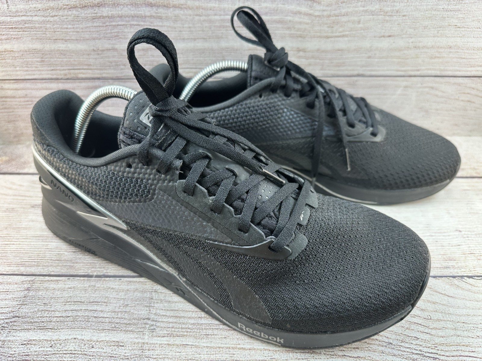 Reebok Nano X3 Men's Black Canvas Low Top Athletic Cross Training Shoes Size 9