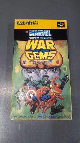 Capcom Marvel Super Heroes War Of The Gem Nintendo  Super Famicom SNES Japan