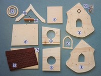 Vogelhaus Liselle Bausatz Rot VogelhäUschen Bastelset Zum Selber Bauen