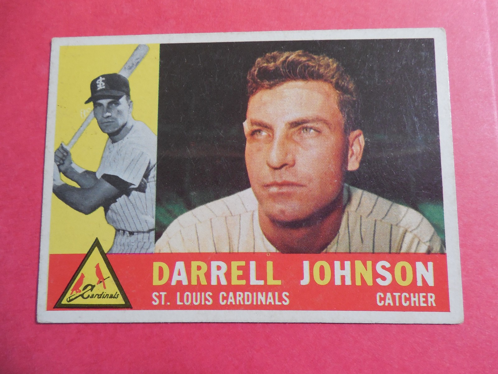 1960 Topps Baseball Card #263  Darrell Johnson -vg