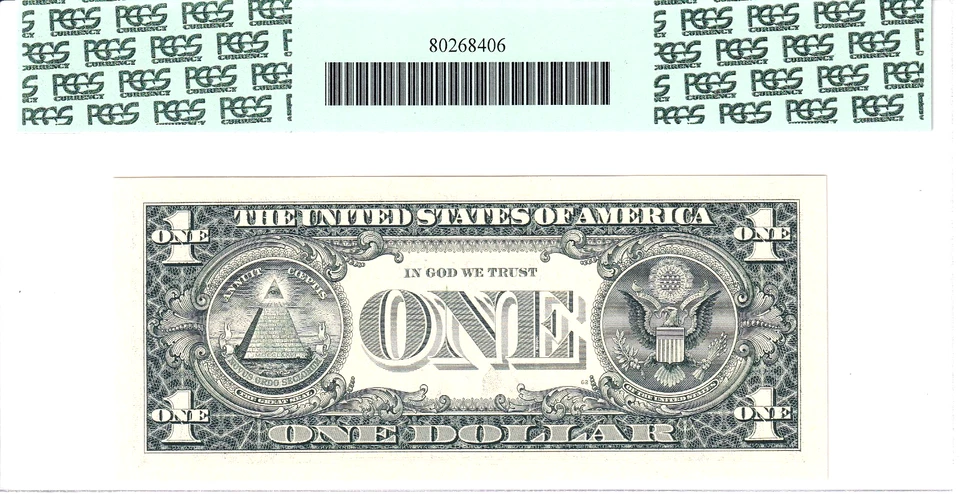 2003-A $1 FRN PCGS Superb Gem New 67PPQ RADAR Serial #F85799758H - Image 2 of 2