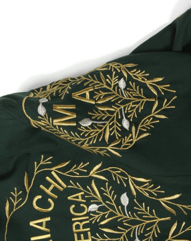 Rare Vintage Mariachi America Western Cowboy Jacket Pants Green 40W 1970s - 259 - Image 3 of 4