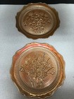 2 Jeannette Iris Irridescent 9 1/2” Dinner Plates,Excellent Condition  — photo 1