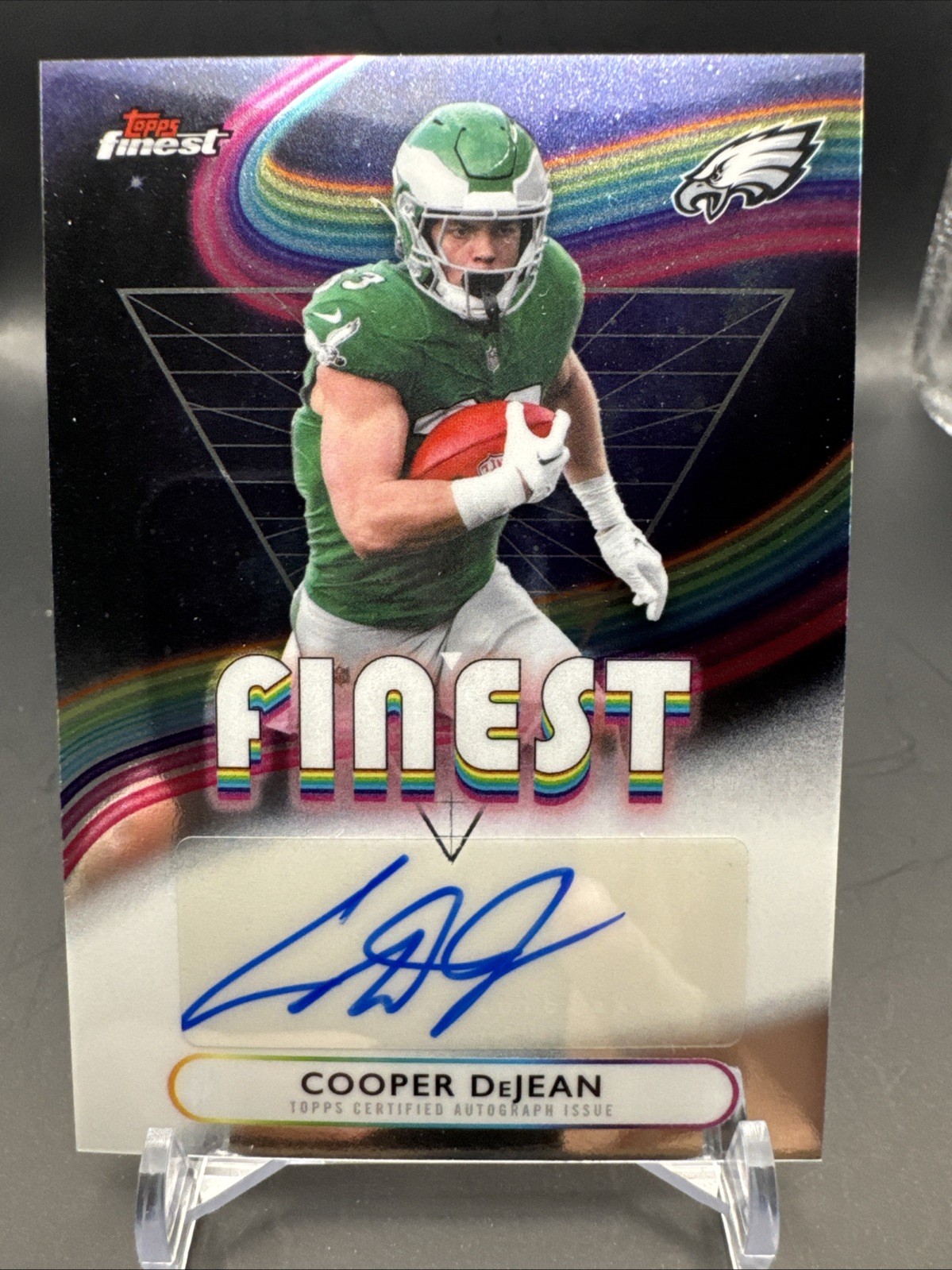 Cooper DeJean 2025 Topps Finest Football Finest Auto #FA-CDJ Philadelphia Eagles