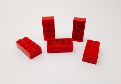 LEGO 2x4 V Teststein rot BASF Pat. pend Testbrick - selten