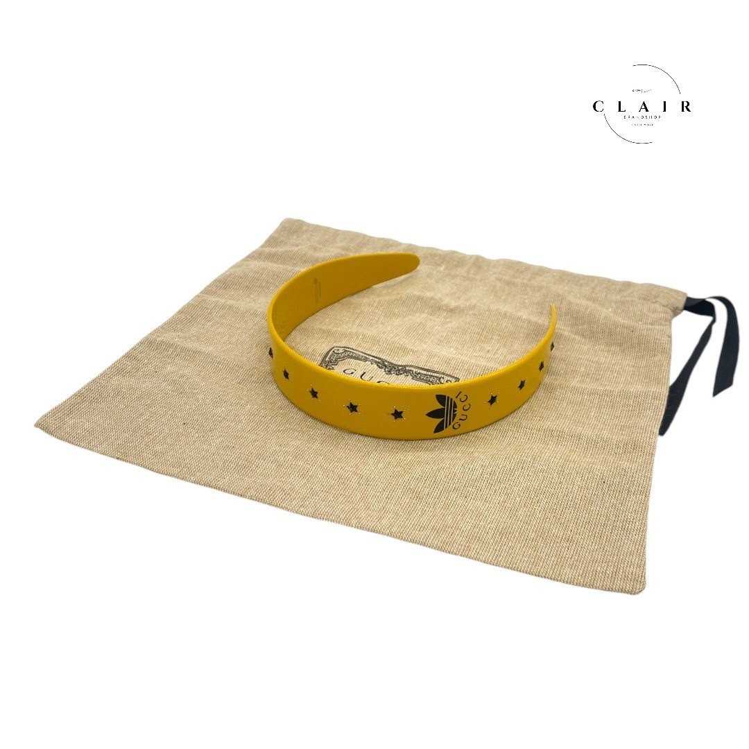 新品 adidas x GUCCI Headband Yellow M GUCCI Adidas Collaboration Headband For Women Yellow | eBay