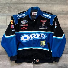 Chase Authentics JH Design Mens 2XL NASCAR Racing Jacket OREO Dale Earnhardt Jr
