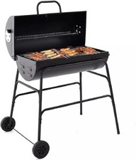 Portable Charcoal Oil Drum BBQ with Utensils Outdoor & Camping Barbeque