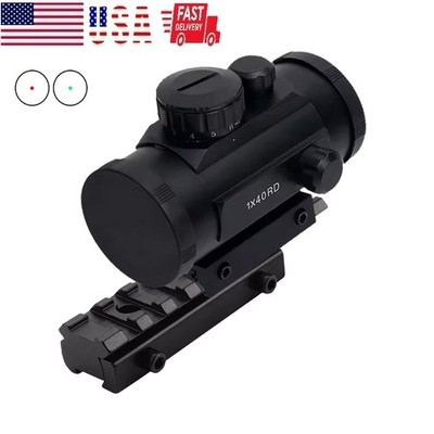 Optics 1x40mm Red Green Dot Sight Scope with 11mm to 20mm Picatinny Extend Mount