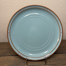 Noritake Boulder Ridge 10 1/4" Dinner Plate Vintage Turquoise Stoneware 8674    