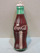 Vintage 1950-60s Donasco Coca Cola Metal Thermometer Approx 17" Tall