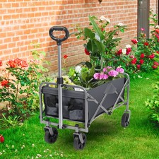 100KG Heavy Duty Folding Trolley Cart Foldable Large Wagon Festival Garden Beach