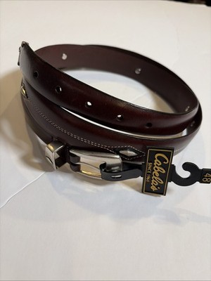 Cabela s Belt Men s 48 Brown Western Style 95-1271 New