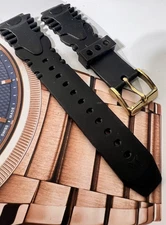 TechnoMarine Watch Strap Black Silicone 17 mm INLET w/ Buckle  NEW AUTHENTIC