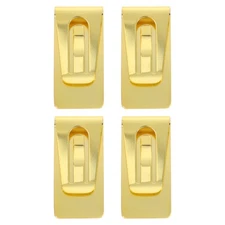 4 Pcs Stainless Steel Money Clip Men's Slim Business Card Wallet