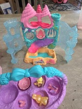 Hatchimals CollEGGtibles Lot Coral Castle Toy Playset Spring Basket Egg Carton