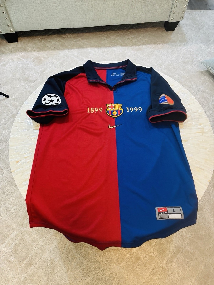 Barcelona Jersey 1999/2000 Home Size L | eBay