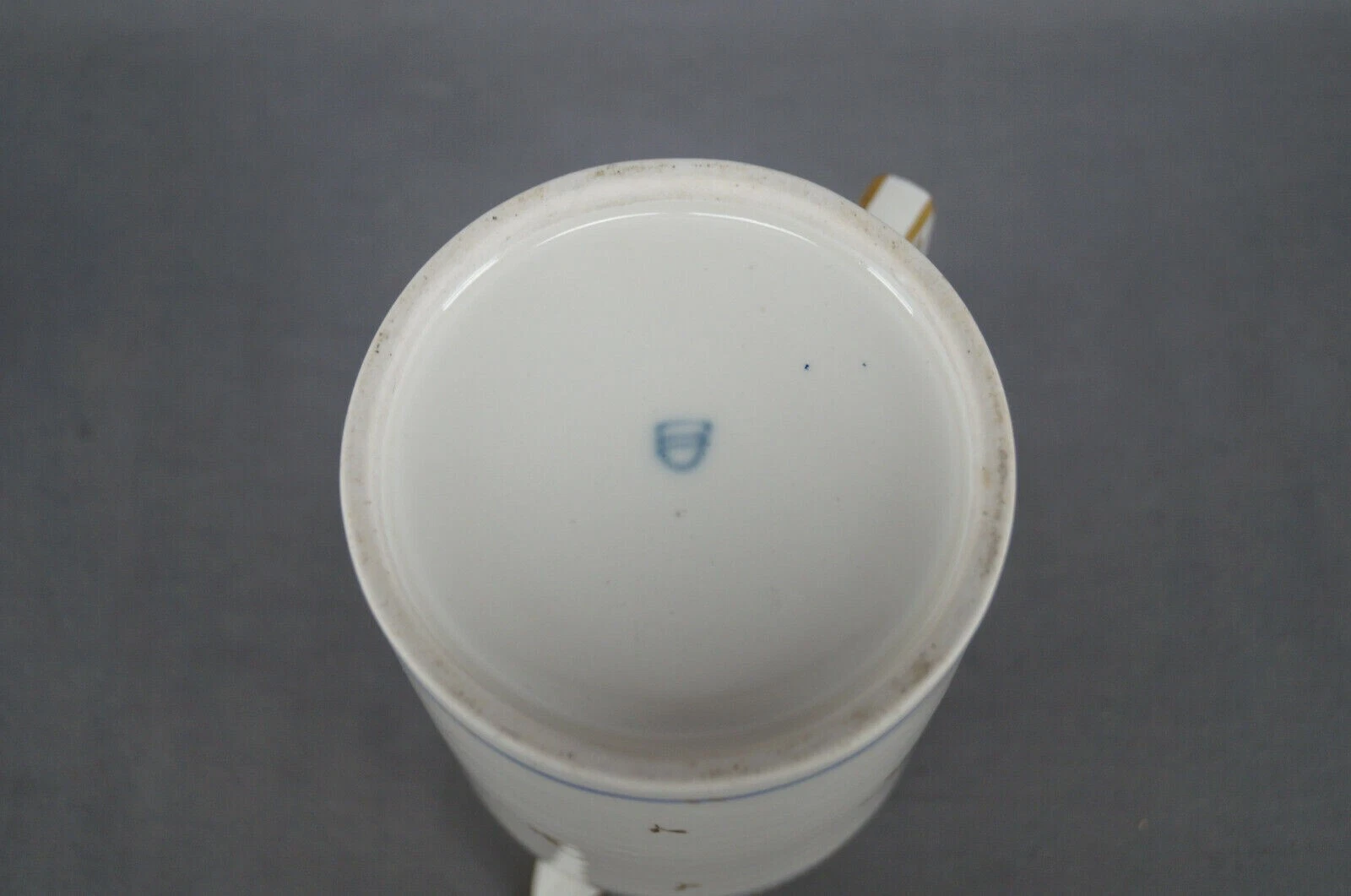 Authentic Royal Vienna Hand Painted Gold Floral & Blue Bands Coffee Pot C. 1803 - Picture 8 of 10