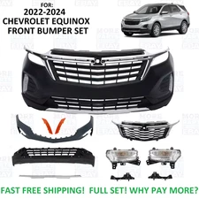 FOR 2022 2023 2024 Chevrolet equinox front bumper UPPER LOWER GRILL
