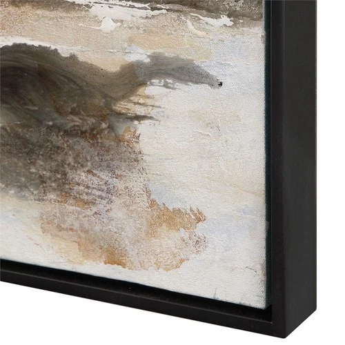 Uttermost 35363 Aftermath Dark Modern Abstract 61" x 41" Hand - Black - Picture 2 of 3