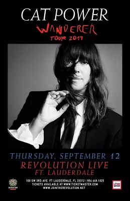 2019 CAT POWER CONCERT POSTER WALL ART PRINT FORT LAUDERDALE FLORIDA SIZE 10X15