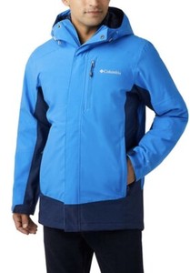 Columbia Men's Lhotse III Interchange Blue Jacket - Big 1X Omni-Tech Orig. $270 | eBay