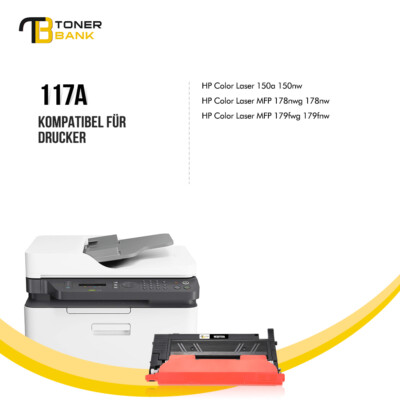 1er Schwarz 117A Toner Kompatibles Für HP W2070A Color