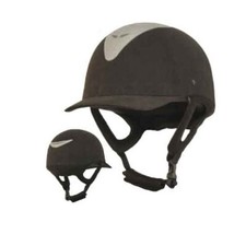 Pro Tech Cap casco protettivo equitazione velluto alcantara classico nero grigio