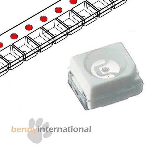 10 50 WHITE RED BLUE GREEN YELLOW PINK UV ORANGE RGB ICE SMD LEDS PLCC 3528 1210 - Picture 3 of 13