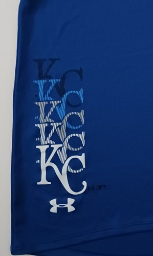Girl's Under Armour Loose Heatgear Kansas City Royals Logo Shirt Size YXS TAGS - Picture 4 of 7