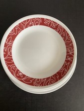 Corelle  Bandhani ~  Red & White ~ Bread & Bu...