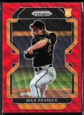 2022 Prizm Max Kranick SP Red Wave Prizm Rookie Card RC /99  Pirates