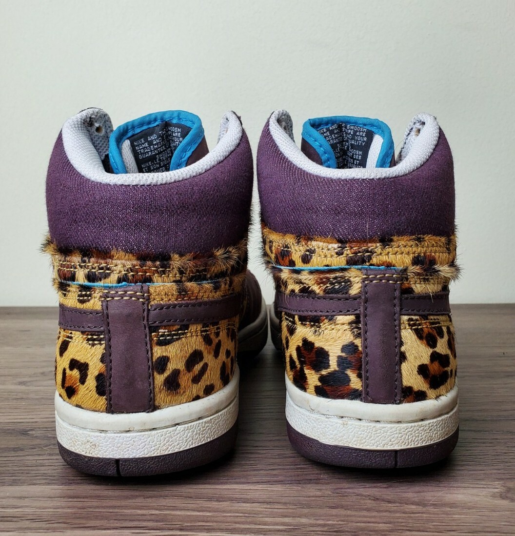Nike Court Force Causal High Top Animal Print Sneaker… Gem
