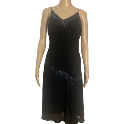 j kara cocktail dresses J Kara Plus Size Beaded Handkerchief-Hem Dress