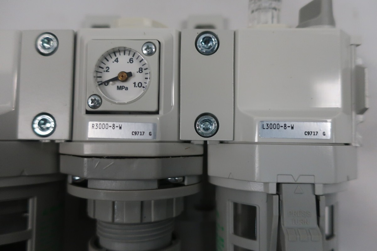 Ckd C3000-8-W-F Filter, Regulator And Lubricator Combo 1mpa Ckd C3000-8-W-F Filter, Regulator And Lubricator Combo 1mpa