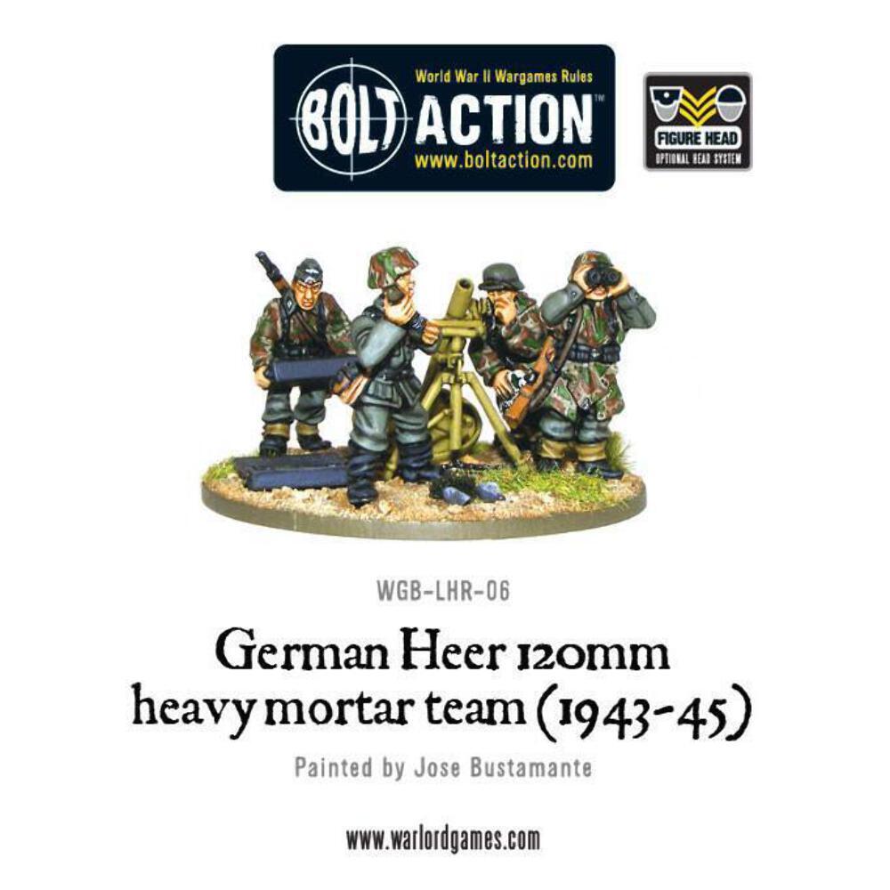 Bolt Action - German Heer 120mm heavy mortar team (1943-45) - Warlord Games