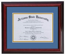 DIPLOMA FRAME 8x6,7x9,8x10,8.5x11,9x12,10x13,11x14 RC BRANDY-BLUE