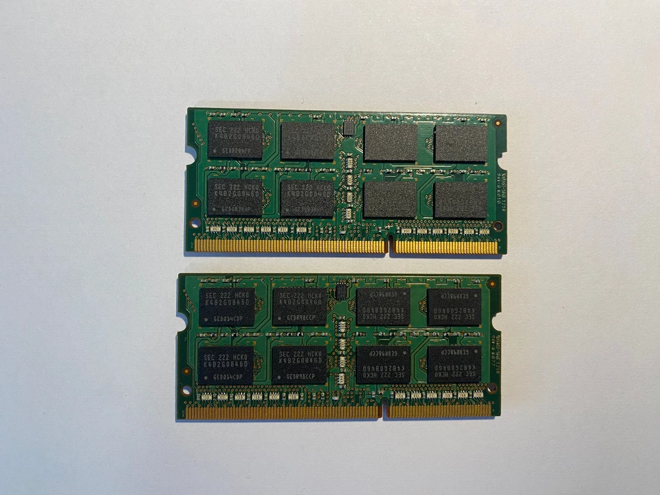 SAMSUNG 8GB (2 X 4GB ) DRR3 PC3L-12800S LAPTOP RAM P/N M471B5273DH0 MATCHING - Image 2 of 2