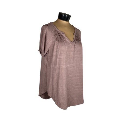 Grace & Lace Lazy Day Pleated Tee In Latte Size M $39 - Picture 3 of 16