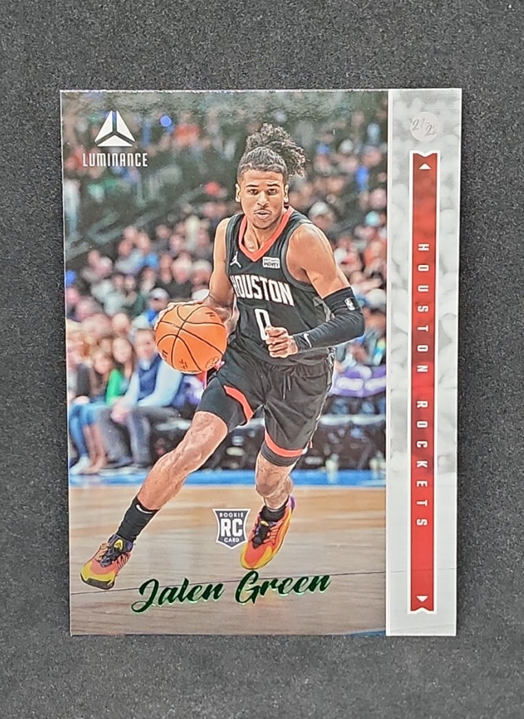 2021-22 Jalen Green Panini Chronicles Green Luminance Parallel 