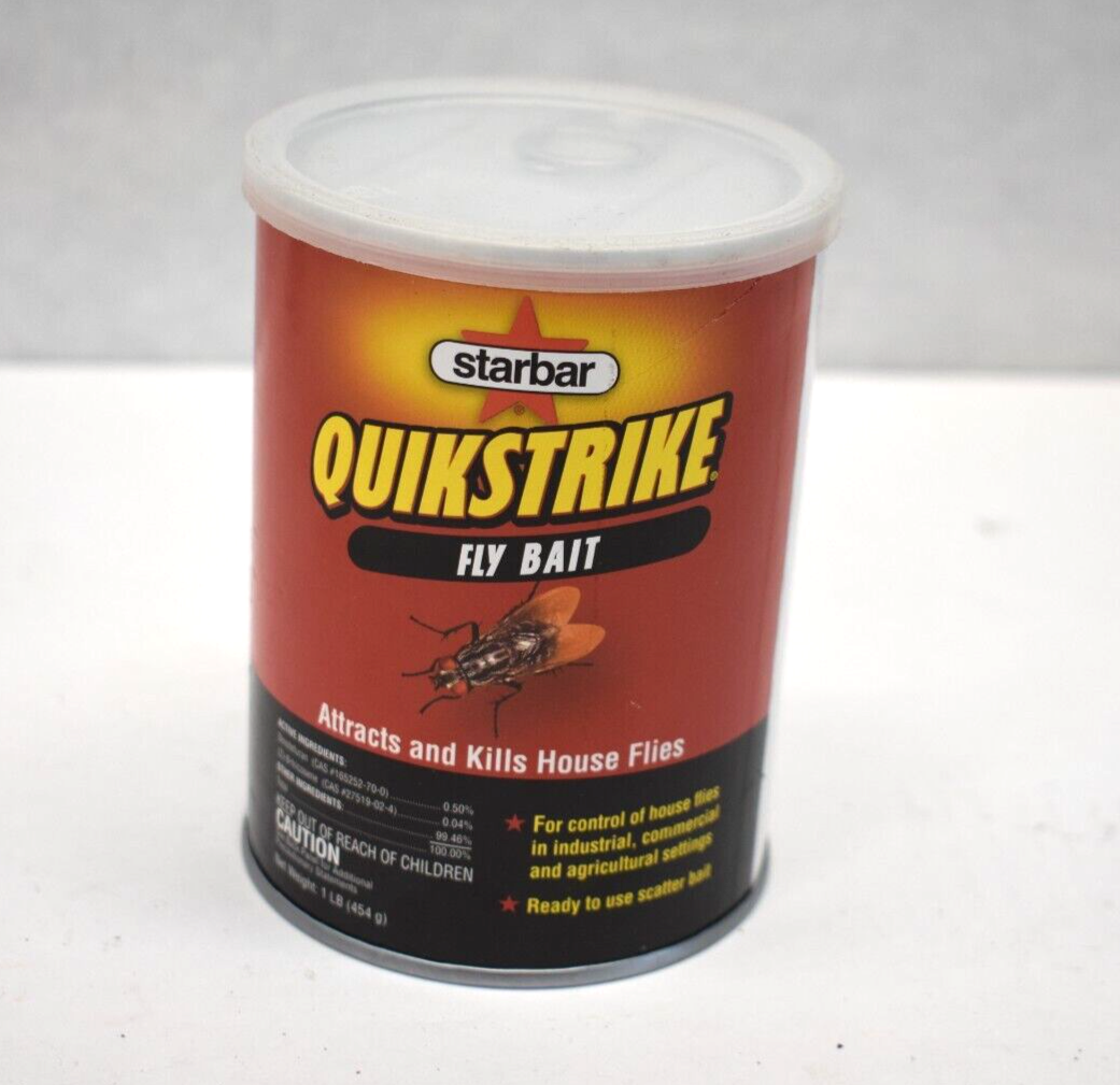 Starbar Quikstrike Fly Bait 1 lb Canister Control For Insects Fast