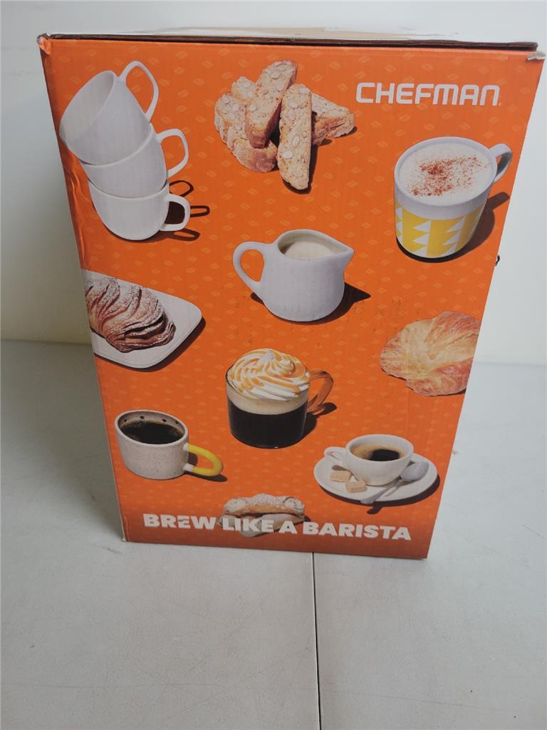 Chefman Barista Pro 6in1 Espresso Machine with Milk Frother, 15BAR