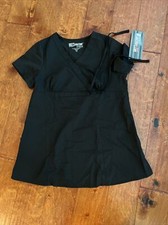 Grey s Anatomy by BARCO Scrub Top Women's Short Sleeve Black Size Extra Small