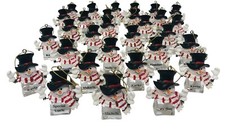 Ice Cube Snowman Christmas Ornament Personalized Names You Pick 