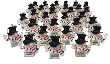 Ice Cube Snowman  Christmas Ornament Personalized Names You Pick!