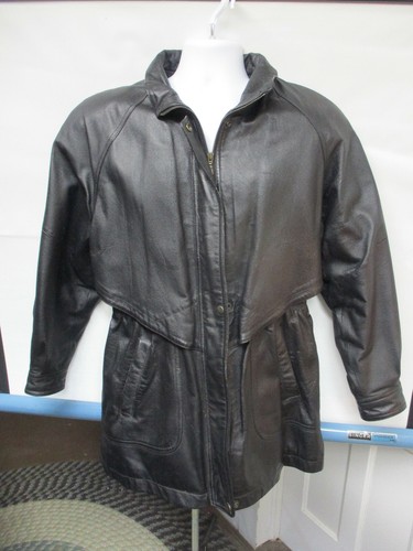 liz baker essentials leather coat