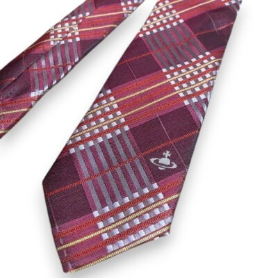 ★Vivienne Westwood★ [Vivienne Westwood] Men's Silk Tie 810 Vivienne Westwood Tie Westwood Silk Tie Stripped Necktie