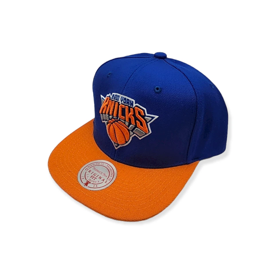 Бейсболка регулируемая Mitchell & Ness New York Knicks Team 2T 2.0 королевская/оранжевая - Изображение 2 из 4