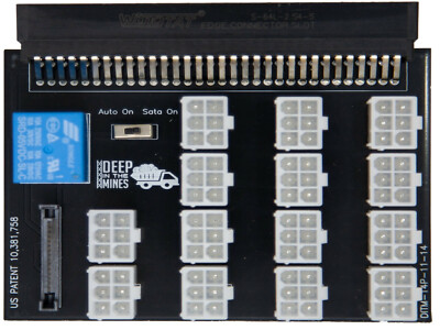 1100w Liteon Breakout Board 14 PCI Connectors for PS-2112-2L DPS-1200MB 