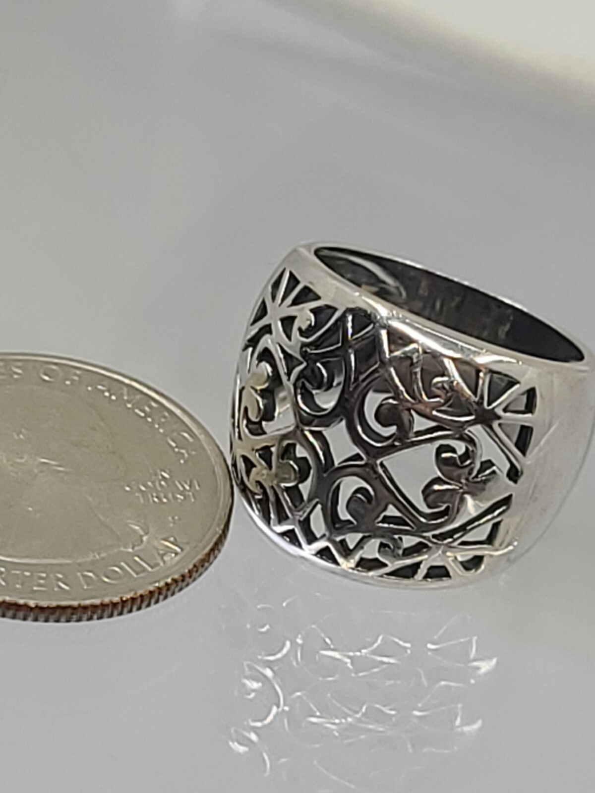 Vintage Doug Paulus Sterling Silver 925 Filigree Bali Openwork Ring ...